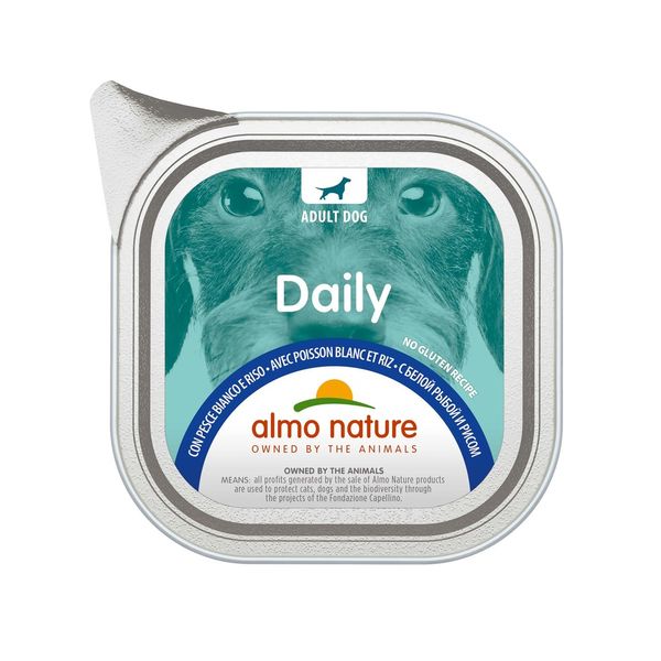 Almo Nature Daily Dog, 100 г (біла риба і рис) 226 фото