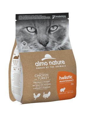 Almo Nature Holistic Cat для дорослих котів з куркою і ідичкою (2 кг) 6811 фото