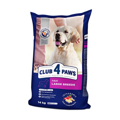 Club 4 Paws (Клуб 4 Лапи) Premium сухий, великі породи собак 14,0 кг B4530401 фото