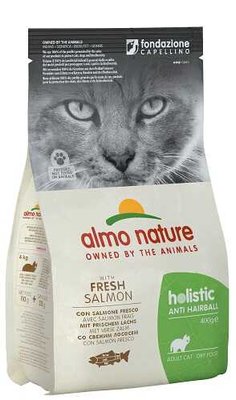 Almo Nature Holistic Cat для виведення шерсті у дорослих котів зі свіжим лососем (0,4 кг) 662 фото
