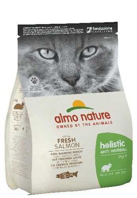 Almo Nature Holistic Cat для виведення шерсті у дорослих котів зі свіжим лососем (2 кг) 672 фото