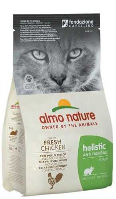Almo Nature Holistic Cat для виведення шерсті у дорослих котів зі свіжою куркою (0,4 кг) 663 фото