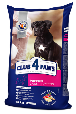 Club 4 Paws (Клуб 4 Лапи) Premium сухий, курка, для цуценят, великі породи собак 14,0 кг B4530201 фото