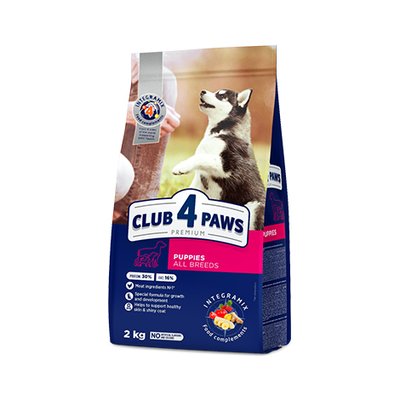 Club 4 Paws (Клуб 4 Лапи) Premium сухий, курка, для цуценят, всі породи собак 2,0 кг B4540111 фото