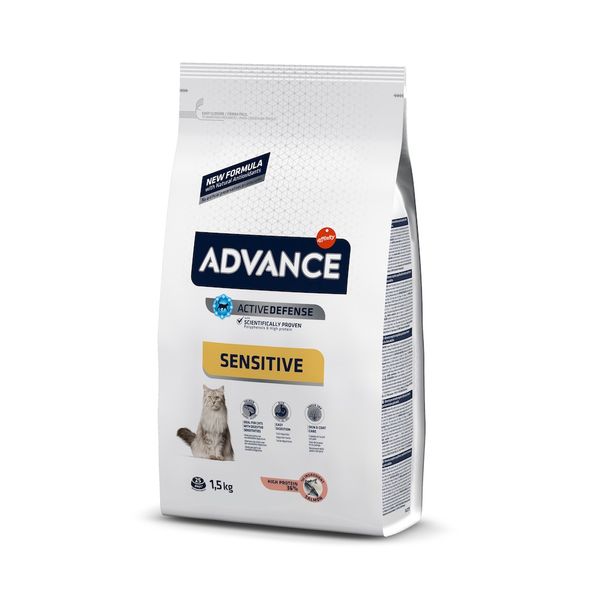 Advance Cat Salmon Sensitive для котів з чутливим травленням з лососем (1,5 кг) 922072 фото