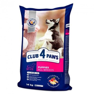 Club 4 Paws (Клуб 4 Лапи) Premium сухий, курка, для цуценят, всі породи собак 14,0 кг B4530101 фото