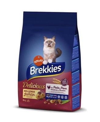 Brekkies Cat Delice Meat для дорослих котів з куркою (3 кг) 927333 фото