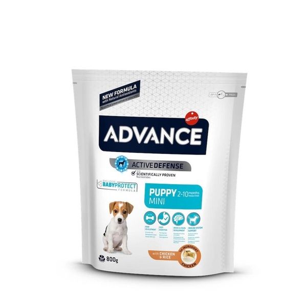 Advance Dog Mini Puppy для цуценят маленьких порід з куркою та рисом (0,8 кг) 501110 фото