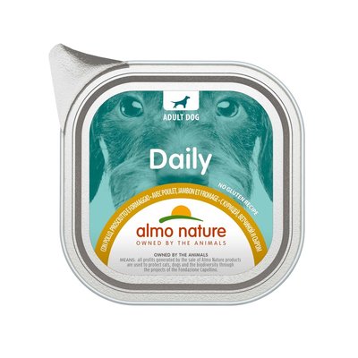 Almo Nature Daily Dog, 100 г (курка, шинка і сир) 227 фото