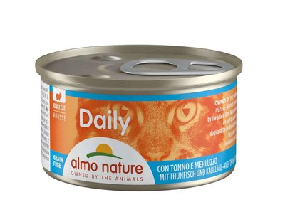Almo Nature Daily Cat, мус, 85 г (тунець та тріска) 147 фото