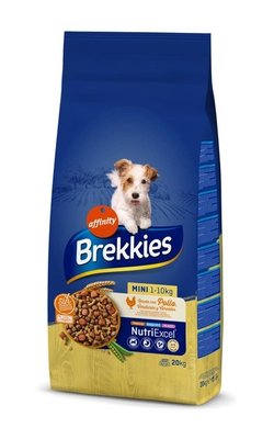 Brekkies Dog Mini для дорослих собак маленьких порід з куркою (20 кг) 927410 фото